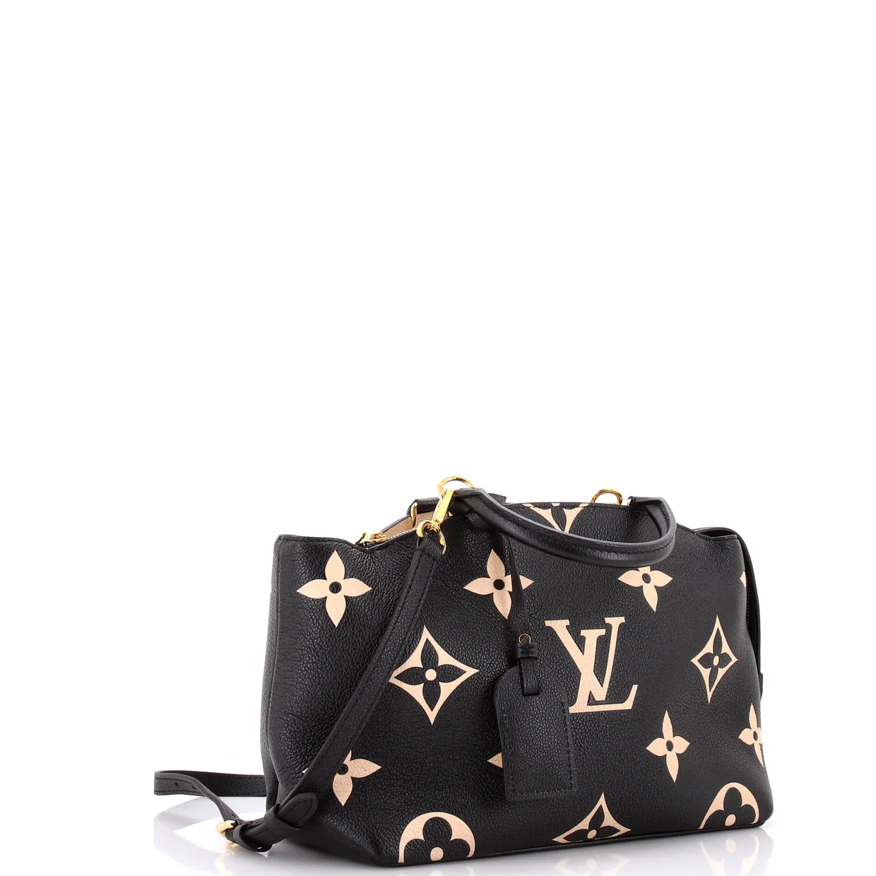 Petit Palais Handbag Bicolor Monogram Empreinte Giant - Deep Luxury