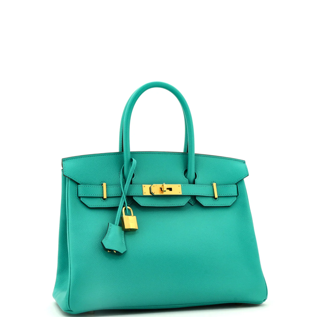 Birkin Handbag Vert Verone Epsom with Gold Hardware 30 - Deep Luxury