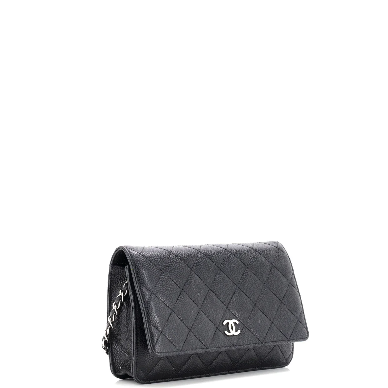 Wallet on Chain Quilted Caviar - Deep Luxury