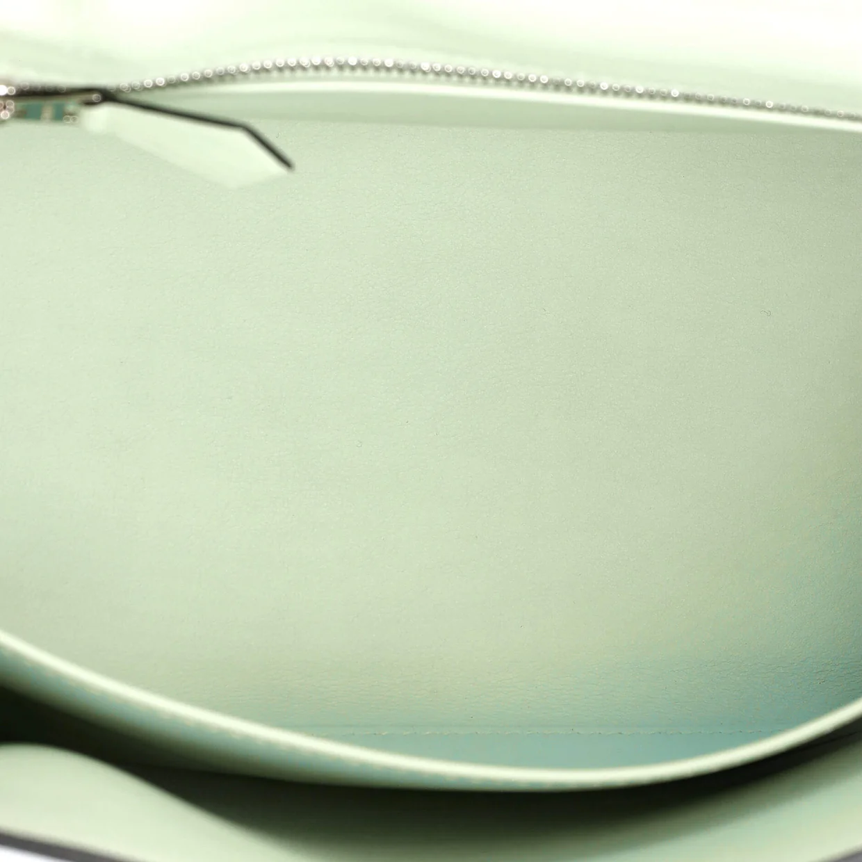Kelly Handbag Vert Fizz Swift with Palladium Hardware 25 - Deep Luxury