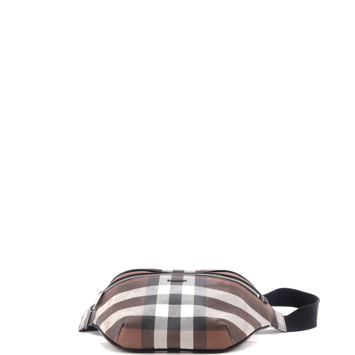 Cason Bum Bag Check E-Canvas Medium - Deep Luxury