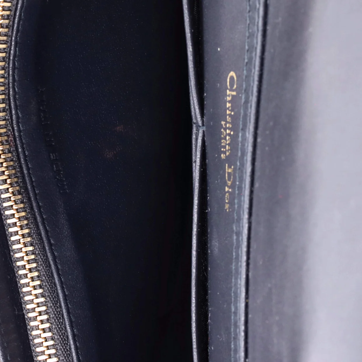 Diorama Wallet on Chain Cannage Embossed Calfskin - Deep Luxury