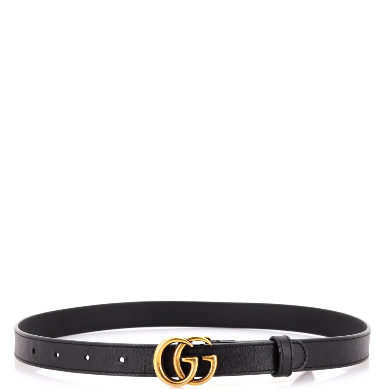 GG Marmont Belt Leather Thin - Deep Luxury