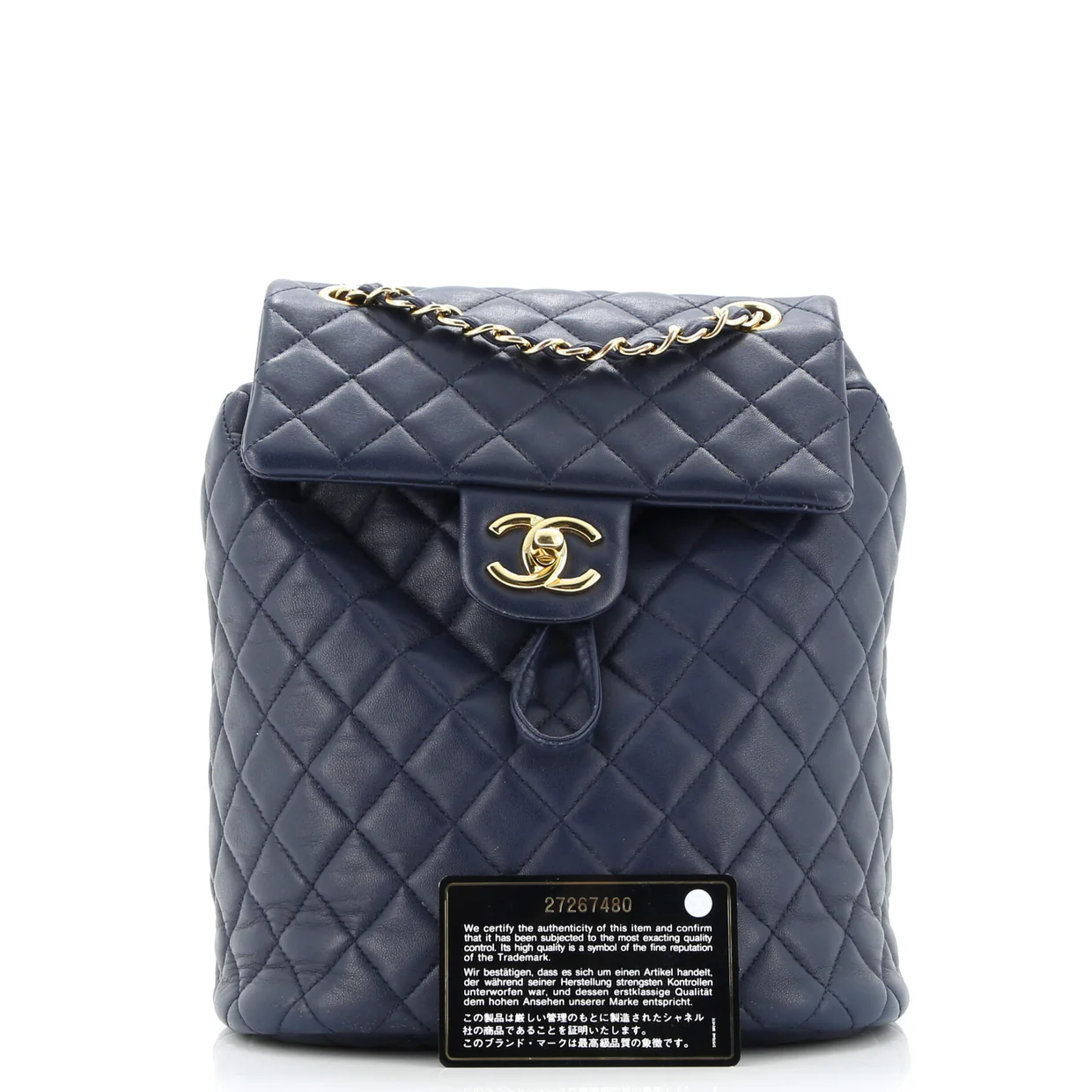 Urban Spirit Backpack Quilted Leather Small - Deep Luxury