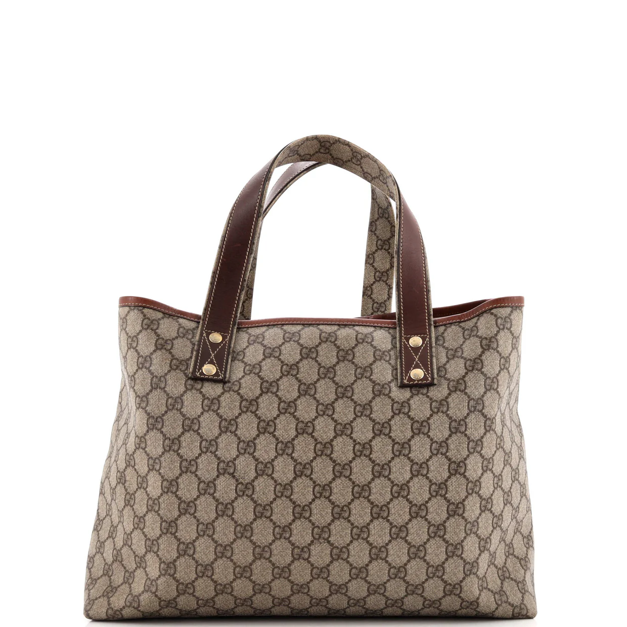 Web Loop Tote GG Coated Canvas Medium - Deep Luxury