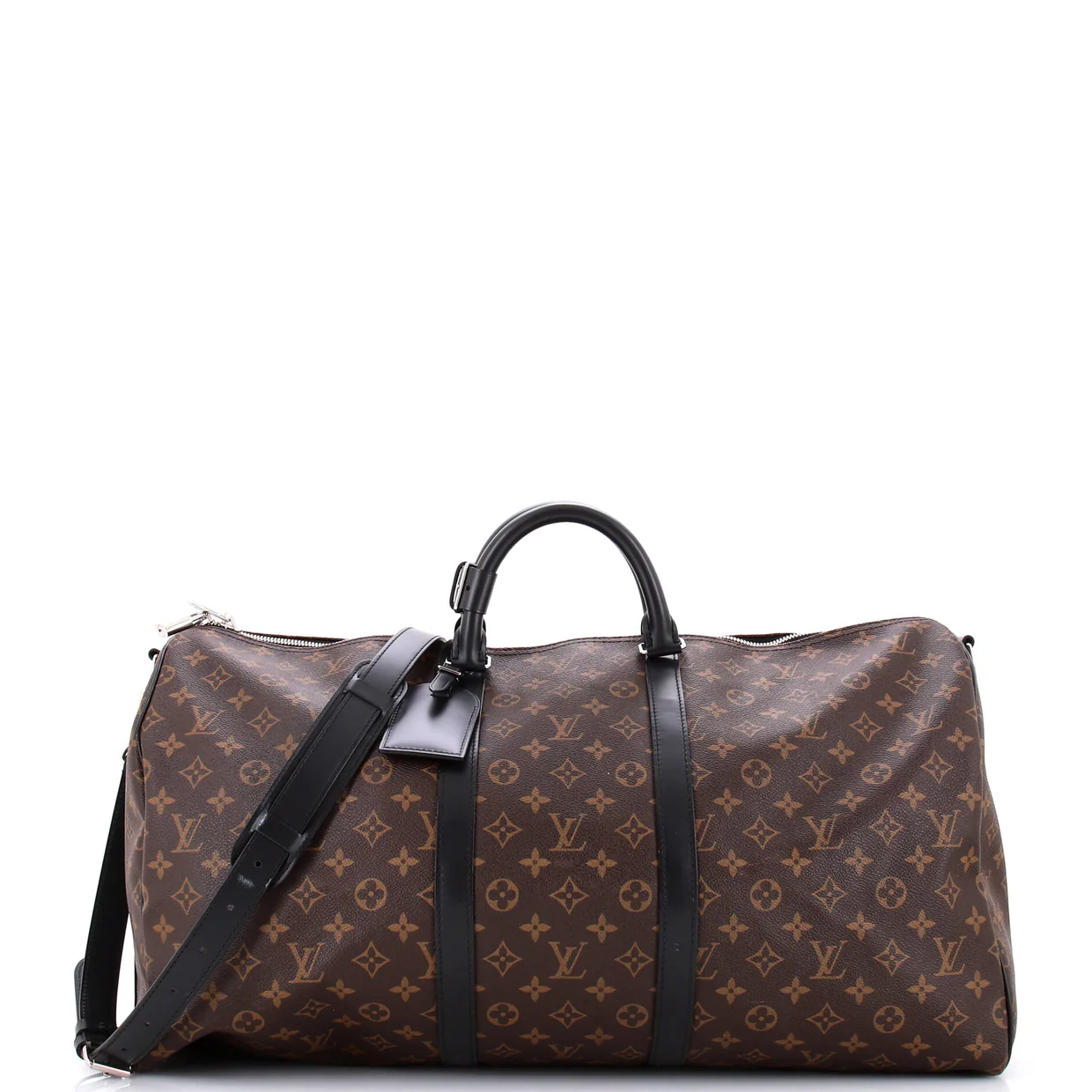 Keepall Bandouliere Bag Macassar Monogram Canvas 55 - Deep Luxury