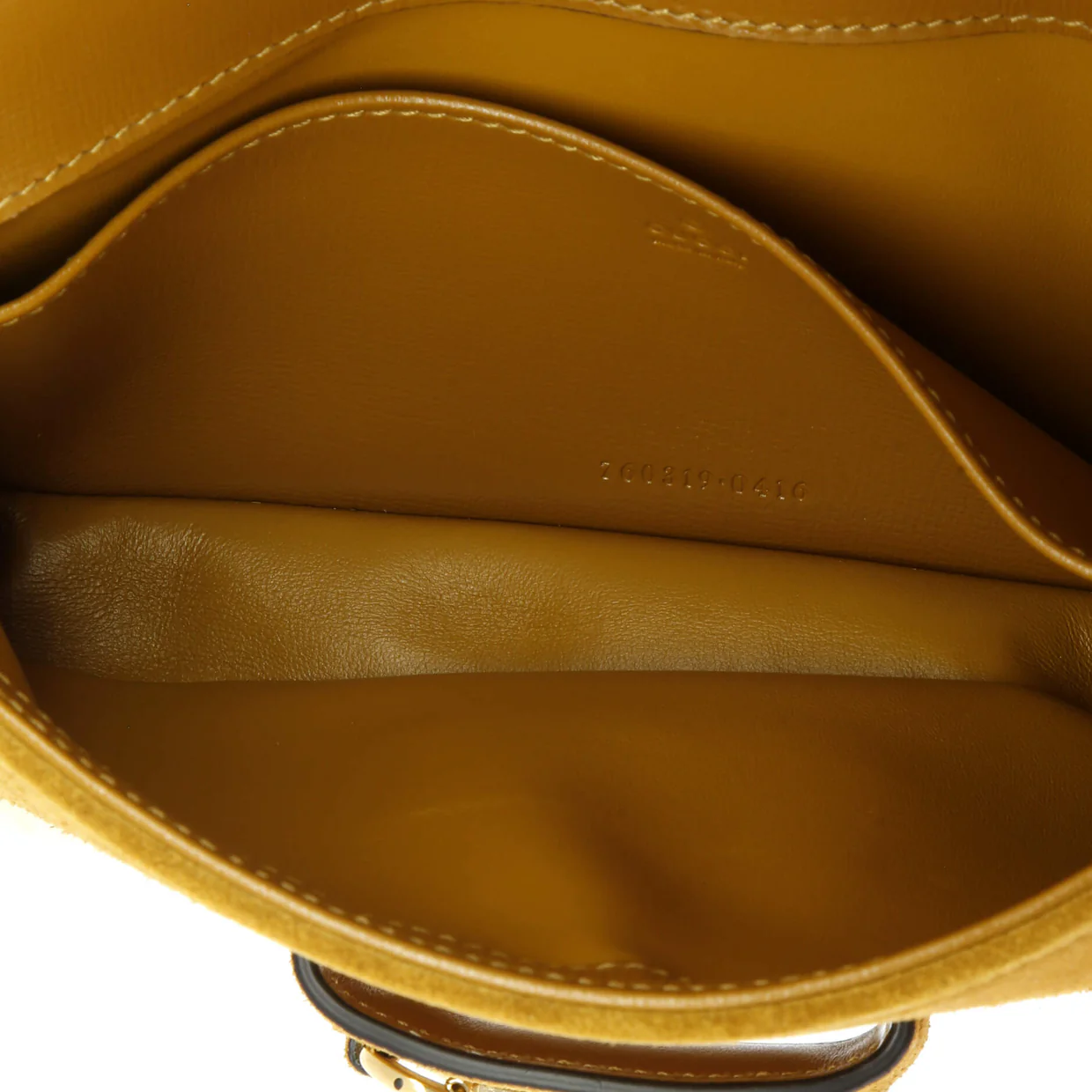 Horsebit 1955 Flap Shoulder Bag Suede with Shearling Mini - Deep Luxury