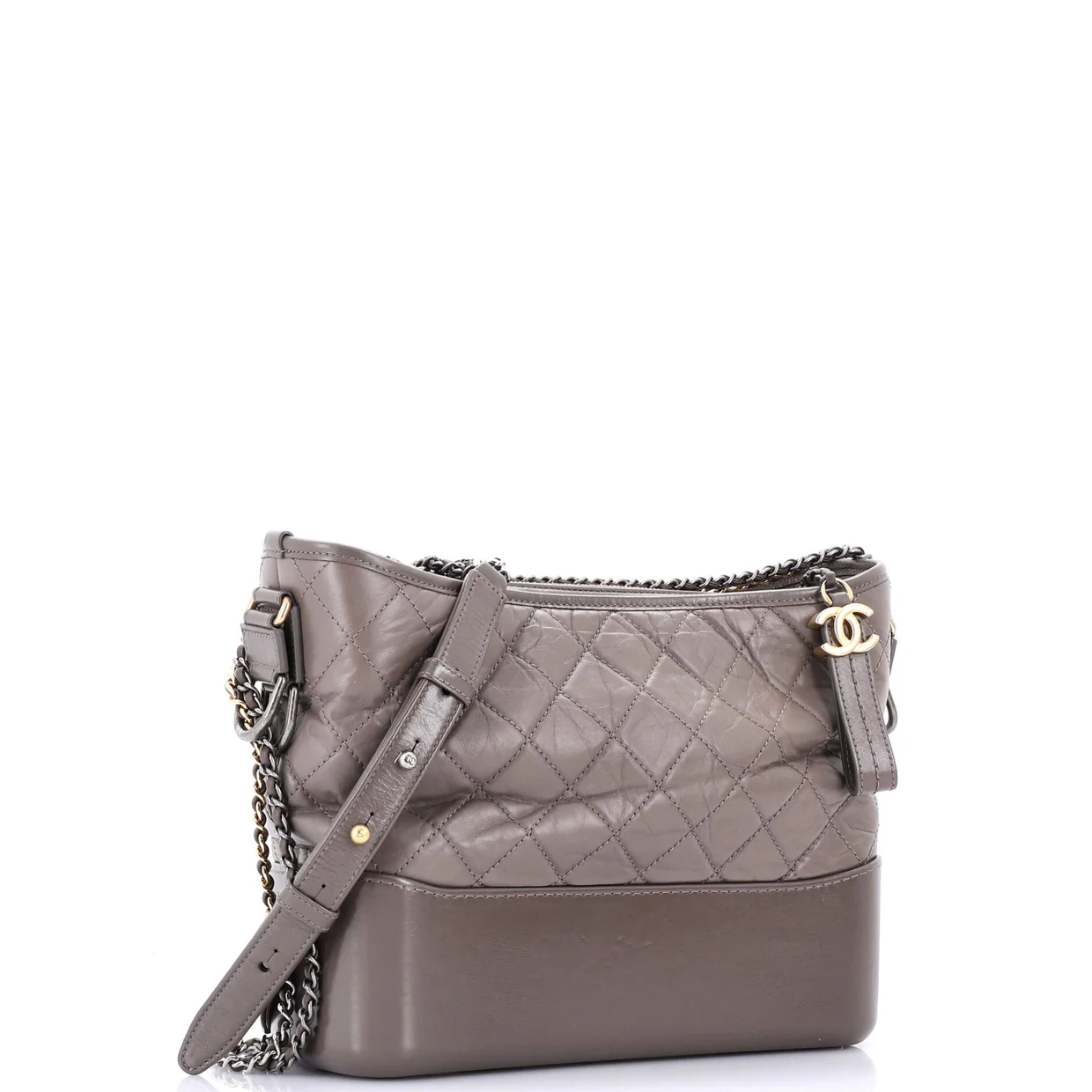 Gabrielle Hobo Quilted Aged Calfskin Medium - Deep Luxury