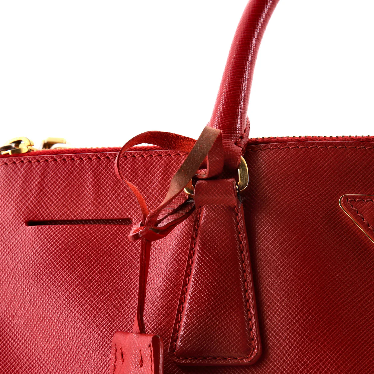 Double Zip Lux Tote Saffiano Leather Large - Deep Luxury