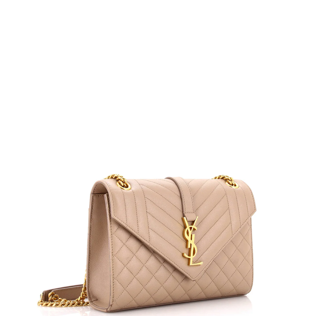 Classic Monogram Envelope Satchel Mixed Matelasse Leather Medium - Deep Luxury