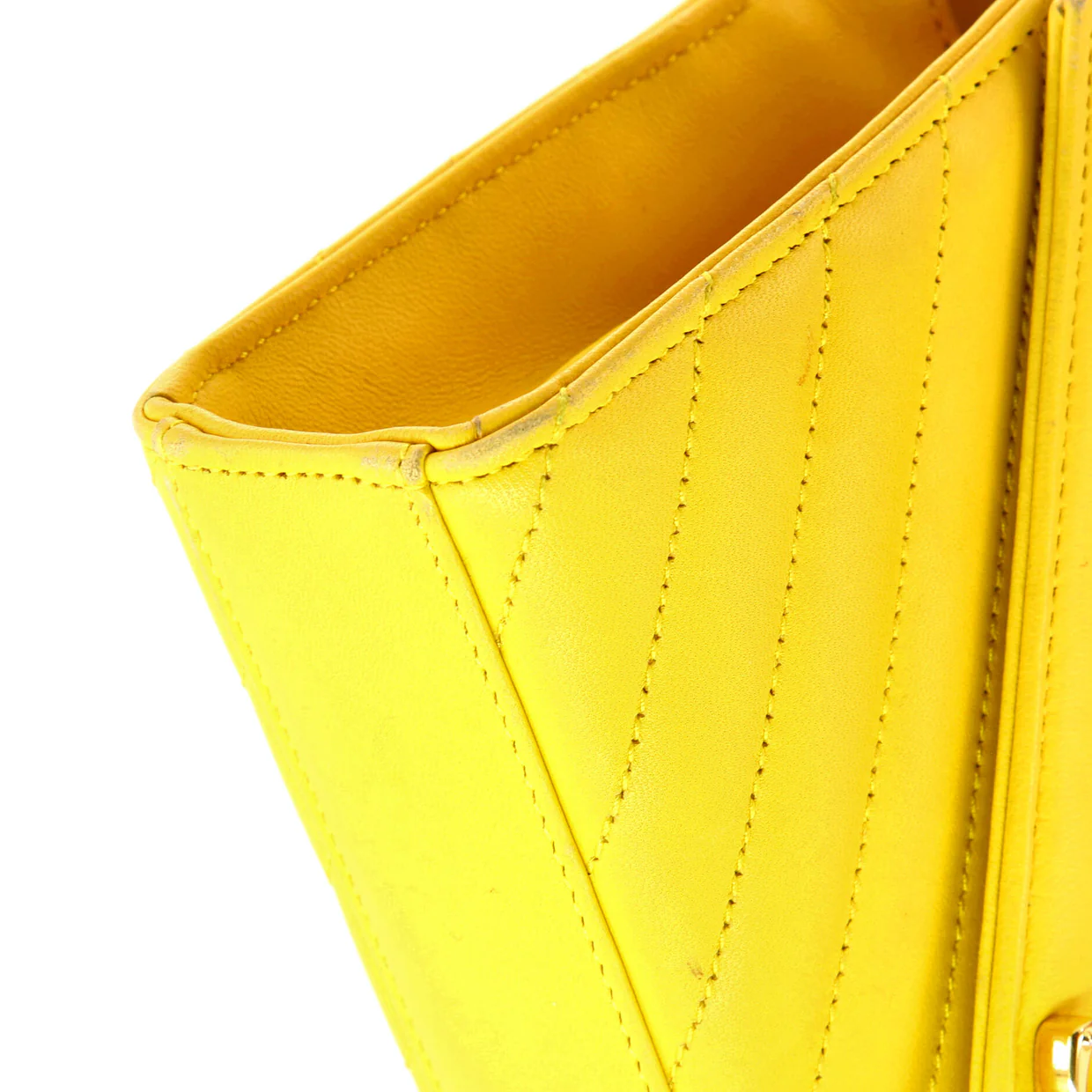 Classic Monogram Envelope Satchel Matelasse Chevron Leather Small - Deep Luxury