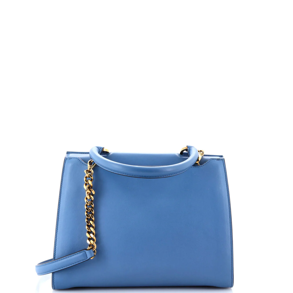 Trifolio Top Handle Bag Leather Small - Deep Luxury