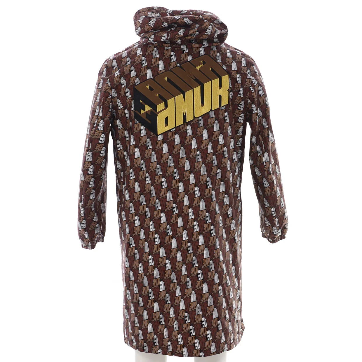 Men's Roma Amor Reversible Hooded Windbreaker Zucca Polyester - Deep Luxury