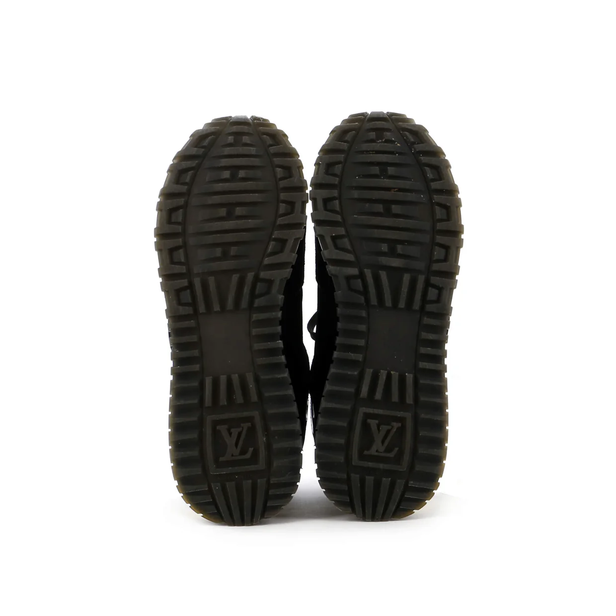 Women's Run Away Sneakers Mesh with Monogram Canvas and Suede - Deep Luxury