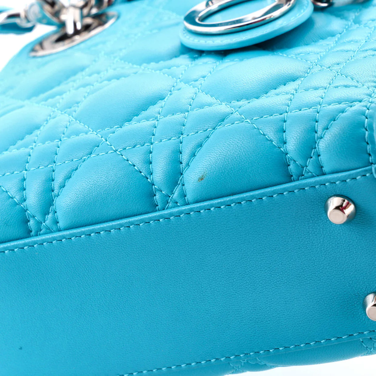 Lady Dior Bag Cannage Quilt Lambskin Mini - Deep Luxury