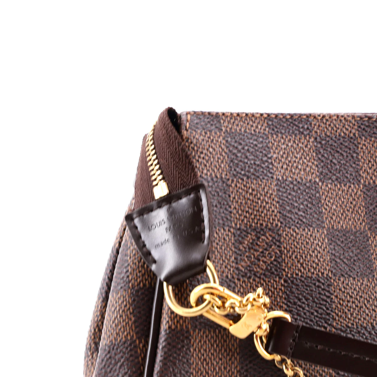Eva Handbag Damier - Deep Luxury