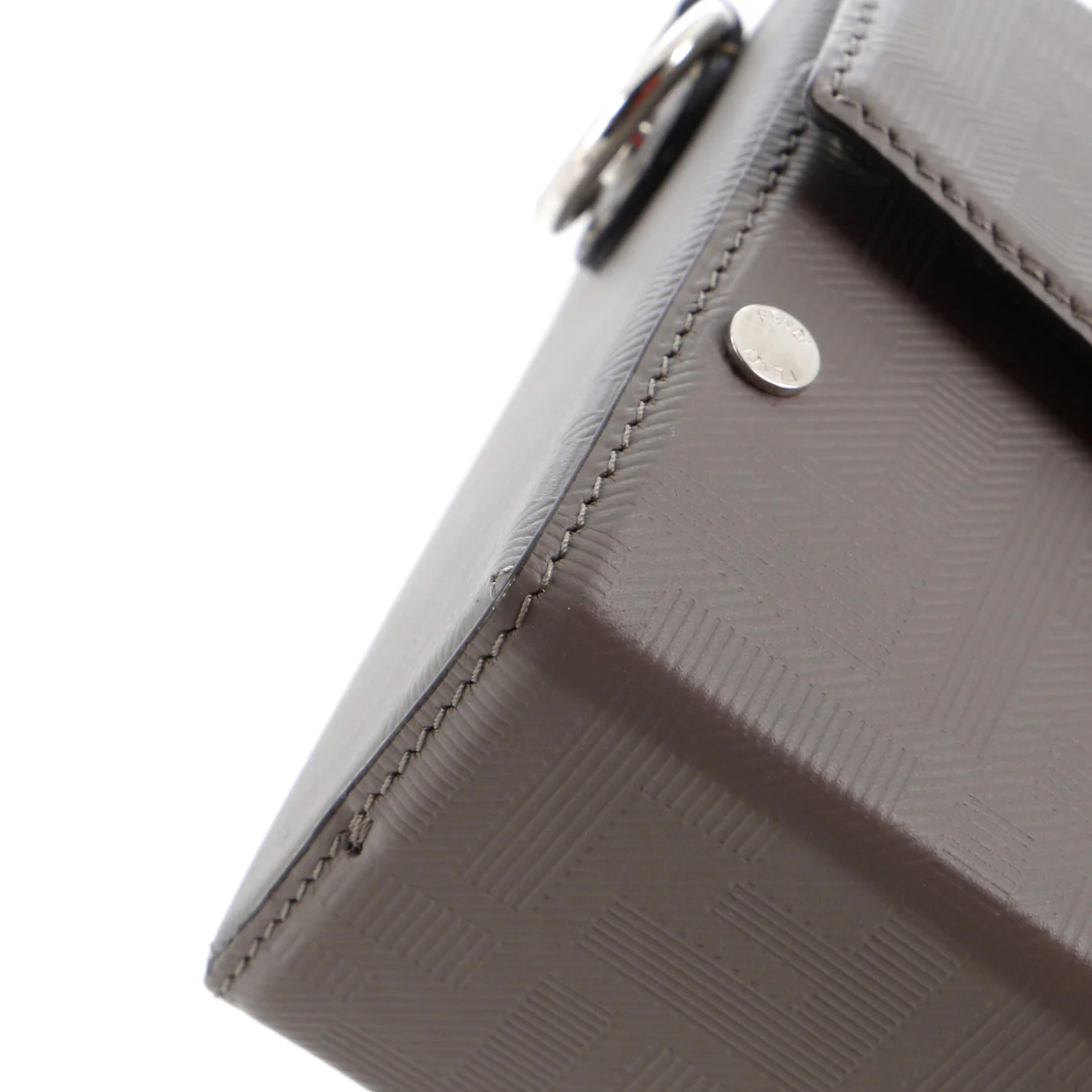 Baguette Soft Trunk Bag Zucca Leather - Deep Luxury