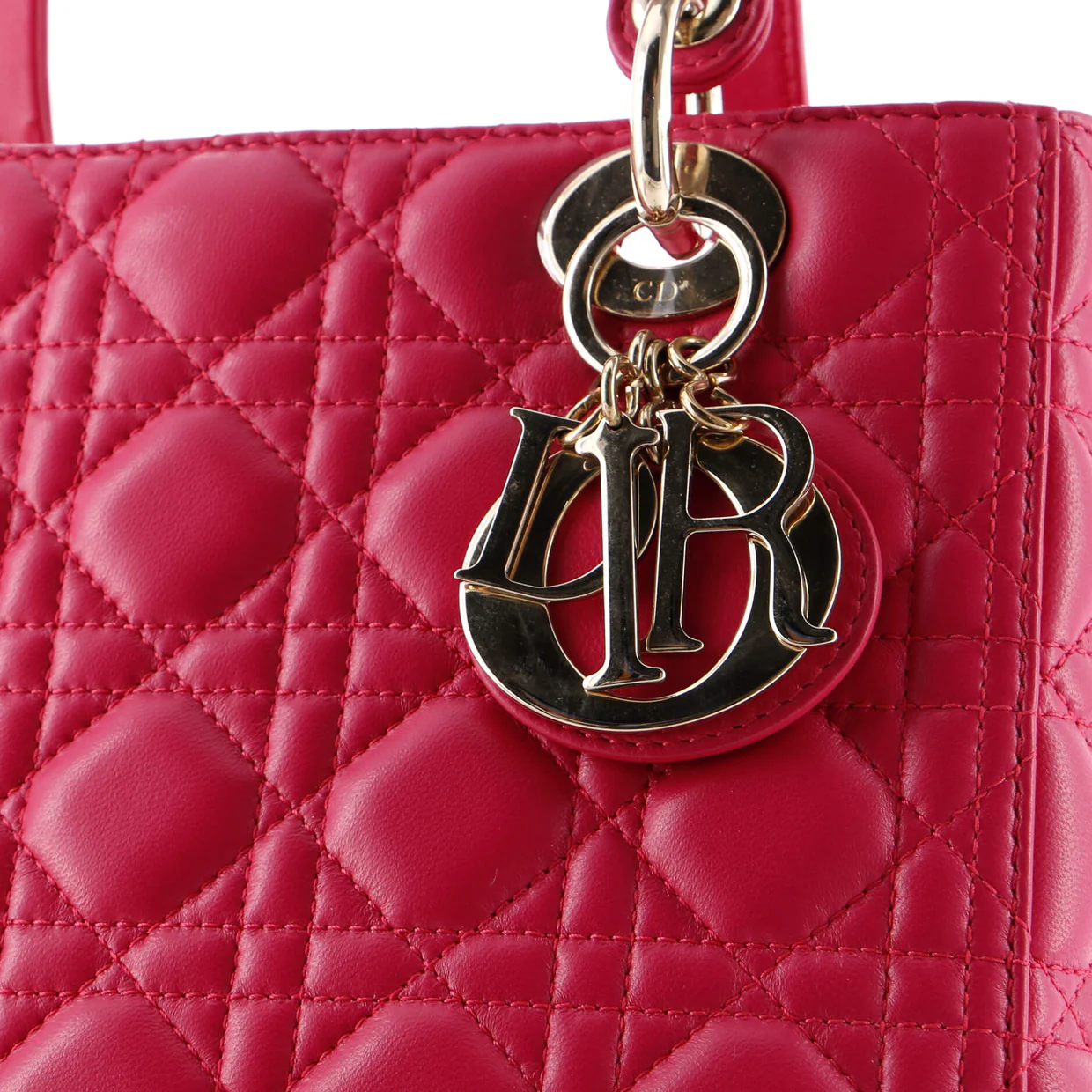 Lady Dior Bag Cannage Quilt Lambskin Medium - Deep Luxury