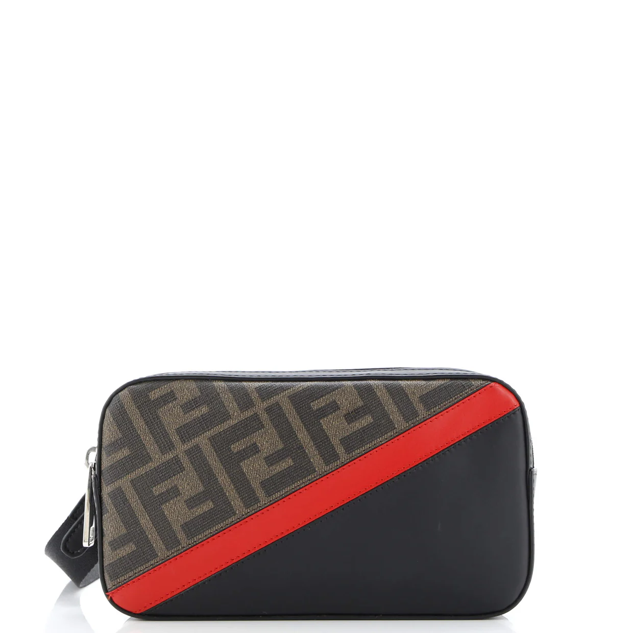 Camera Case Bag Zucca Coated Canvas and Leather Small - Deep Luxury