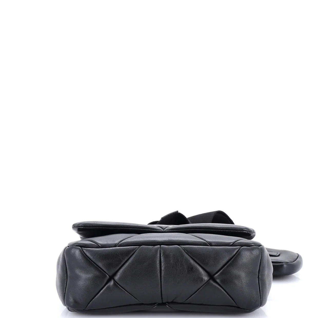 System Flap Shoulder Bag Quilted Nappa Leather Small - Deep Luxury