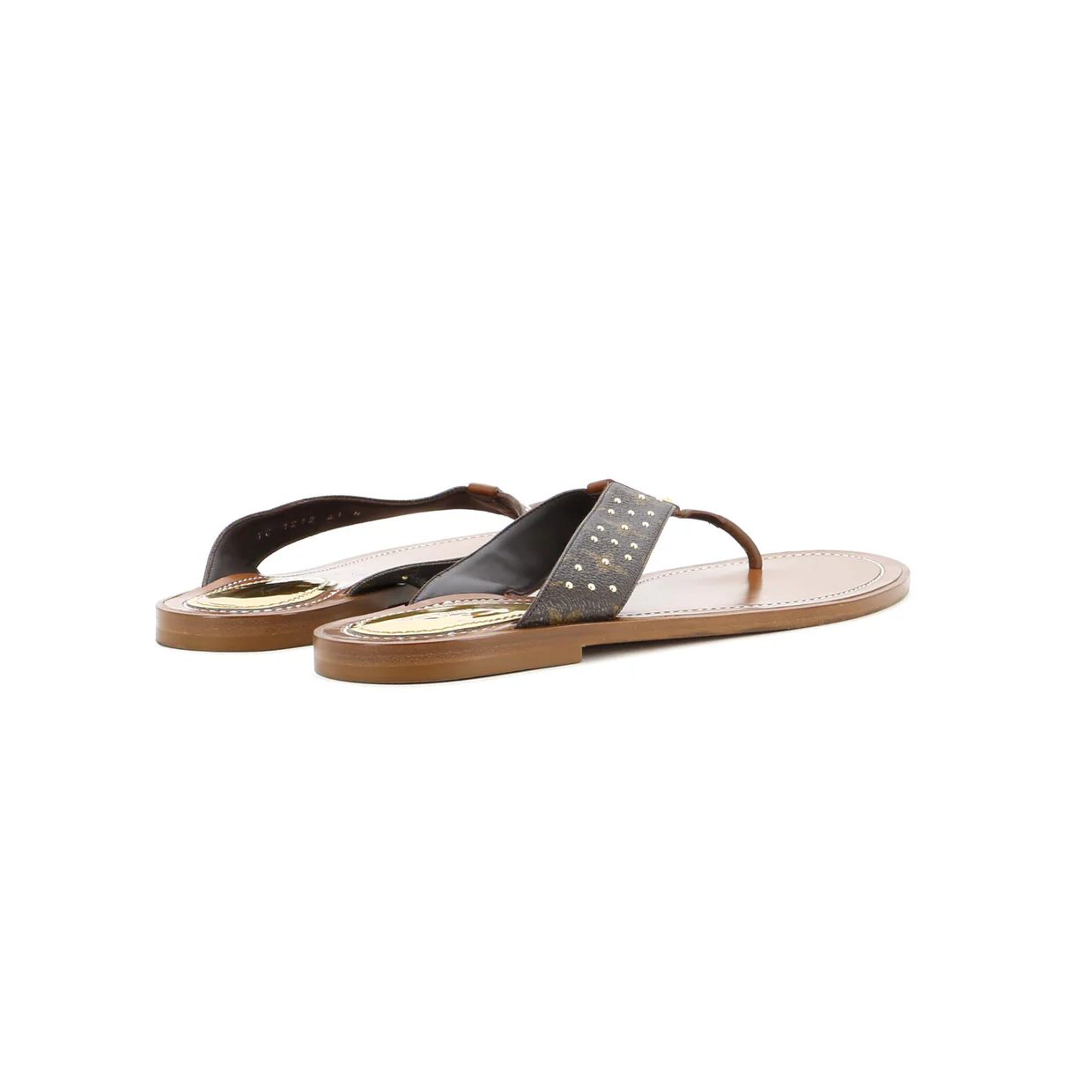 Women's Sunny Flat Thong Sandals Monogram Canvas - Deep Luxury