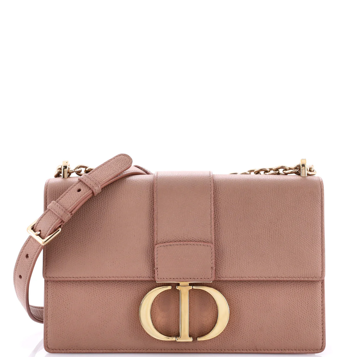 30 Montaigne Chain Flap Bag Leather - Deep Luxury
