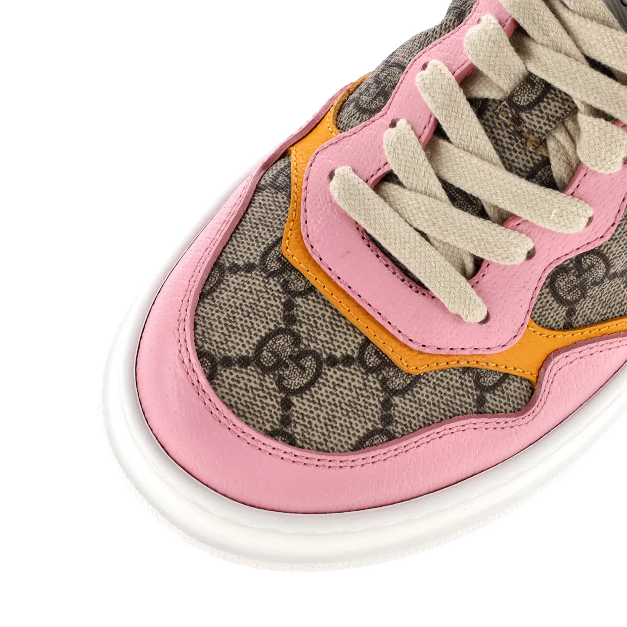 Women's Dali Platform Sneakers GG Canvas with Leather - Deep Luxury