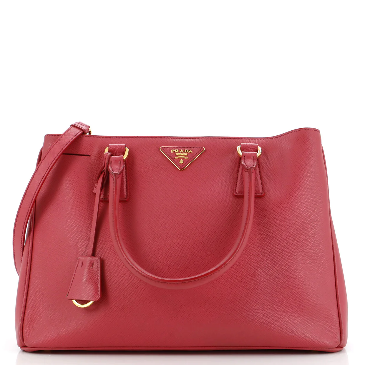 Galleria Double Zip Tote Saffiano Leather Medium - Deep Luxury
