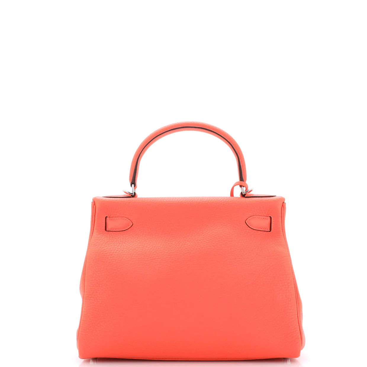 Kelly Handbag Rouge Pivoine Clemence with Palladium Hardware 28 - Deep Luxury
