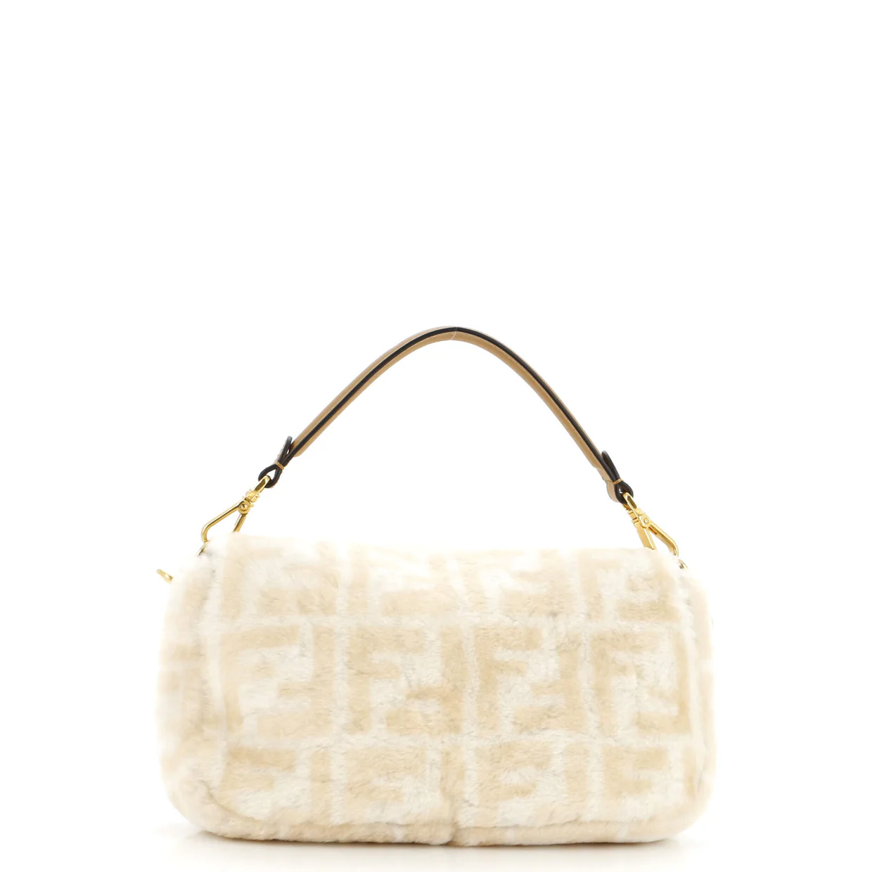 Baguette NM Bag Zucca Shearling Medium - Deep Luxury