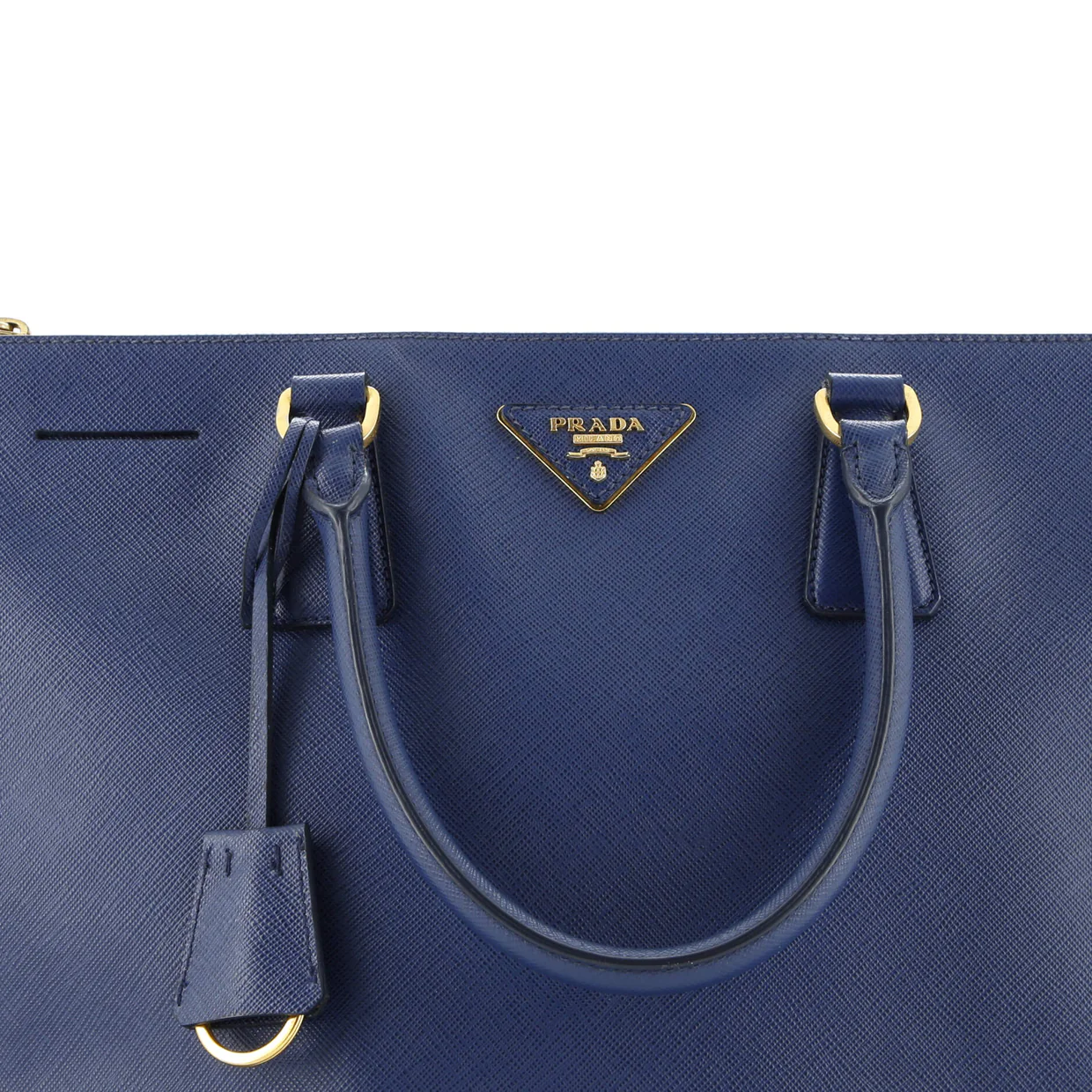 Double Zip Lux Tote Saffiano Leather Medium - Deep Luxury