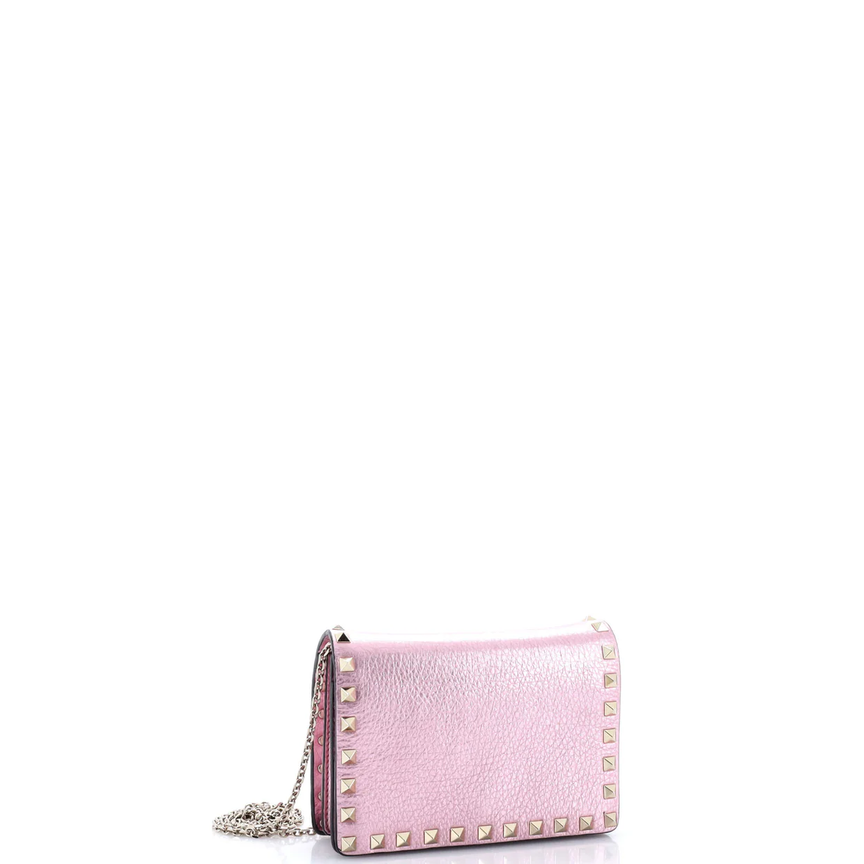 Rockstud Pouch Crossbody Bag Leather Mini - Deep Luxury