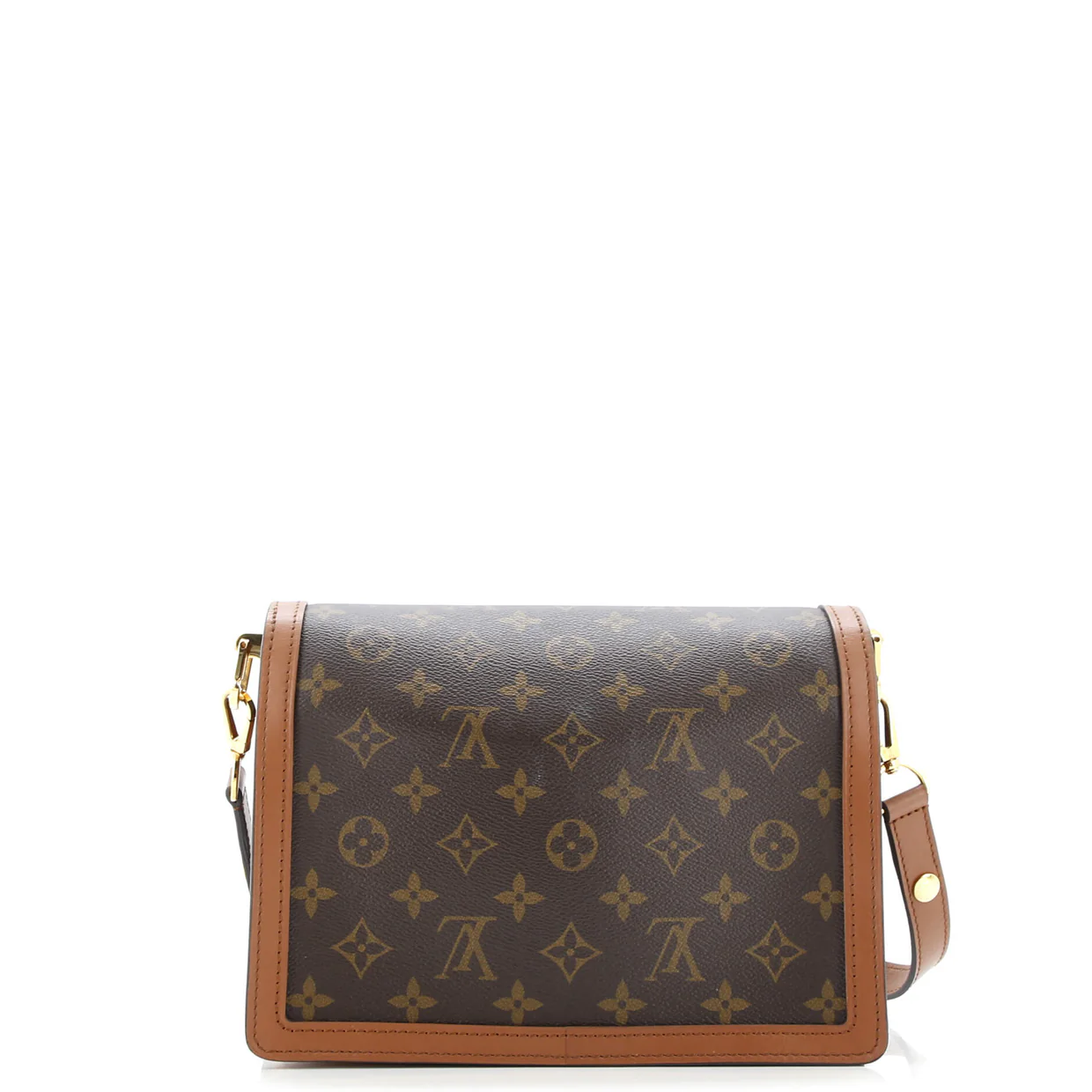 Dauphine Shoulder Bag Reverse Monogram Canvas MM - Deep Luxury