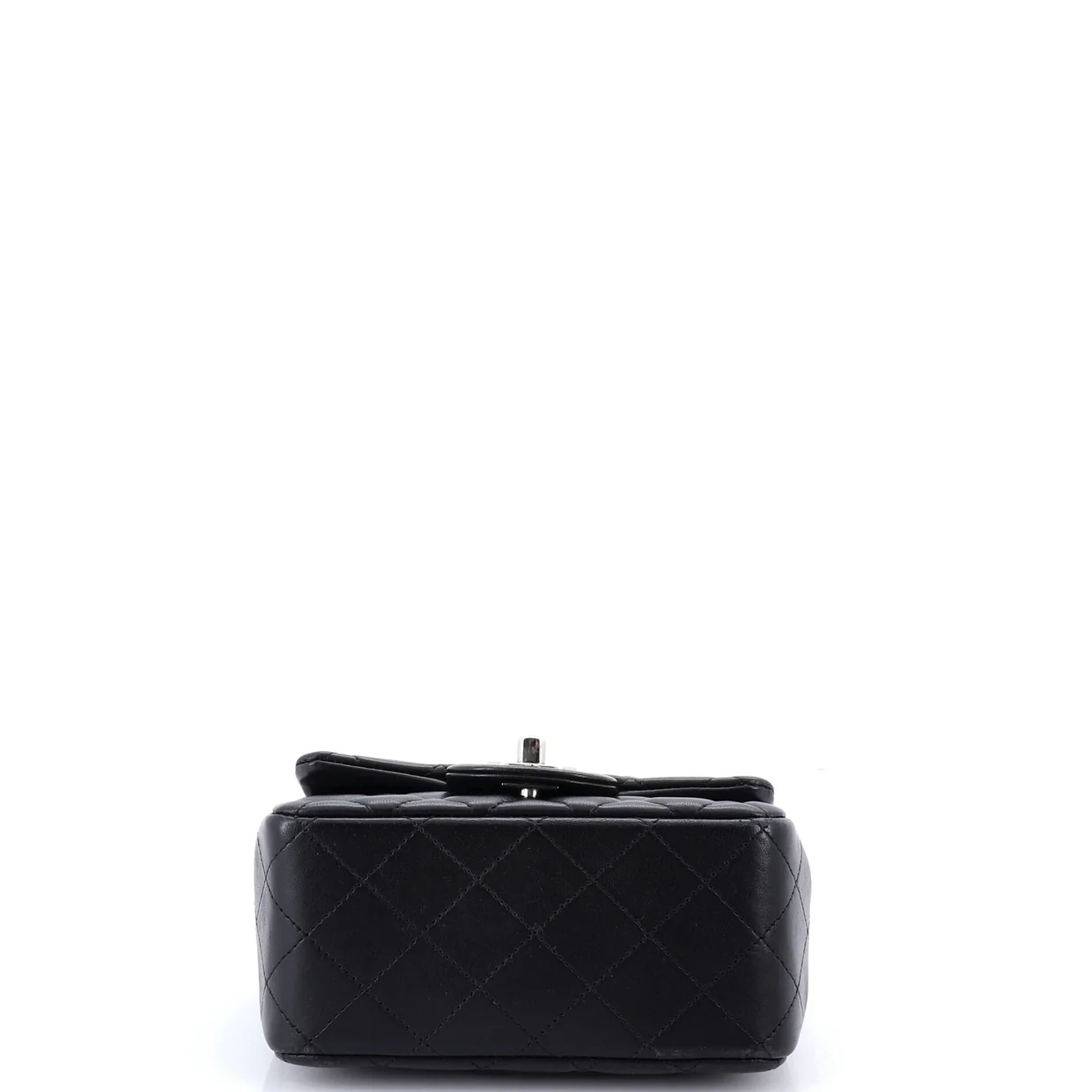 Square Classic Single Flap Bag Quilted Caviar Mini - Deep Luxury