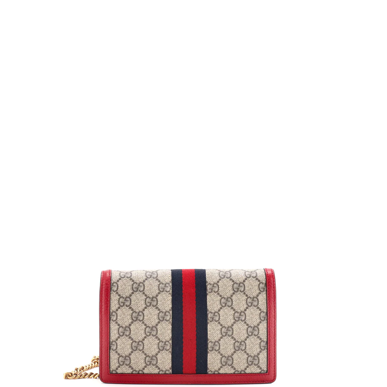 Queen Margaret Chain Wallet GG Coated Canvas Mini - Deep Luxury