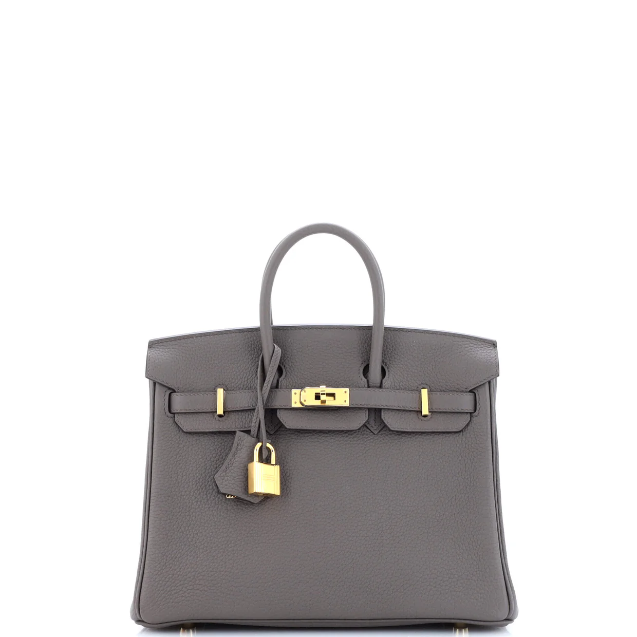 Birkin Handbag Grey Togo with Gold Hardware 25 - Deep Luxury