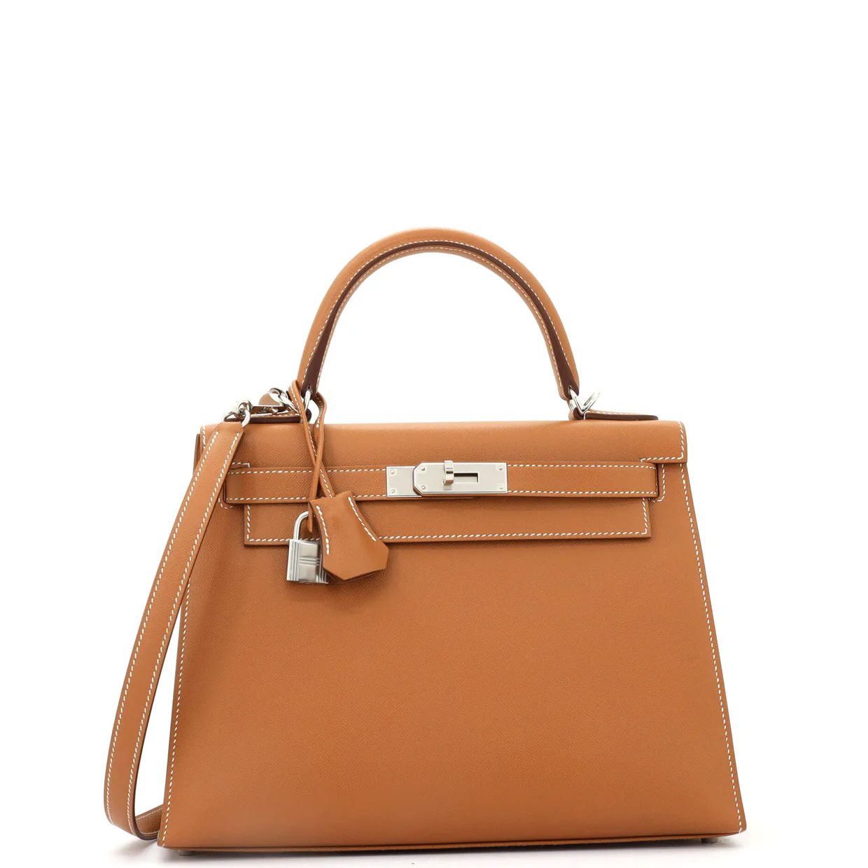 Kelly Handbag Gold Madame with Palladium Hardware 28 - Deep Luxury