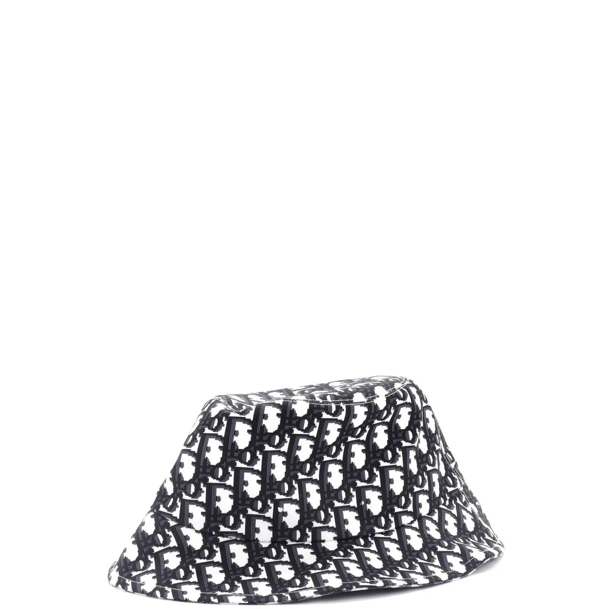 Reversible Small Brim Bucket Hat Check'N'Dior and Oblique Canvas - Deep Luxury