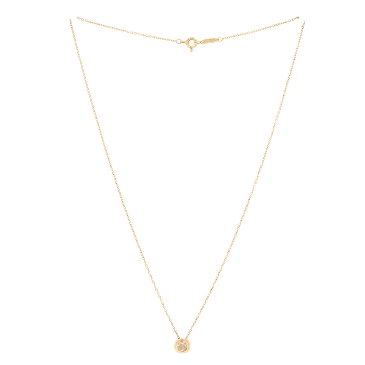 Bezet Pendant Necklace 18K Yellow Gold with Yellow Diamond 0.42CT - Deep Luxury