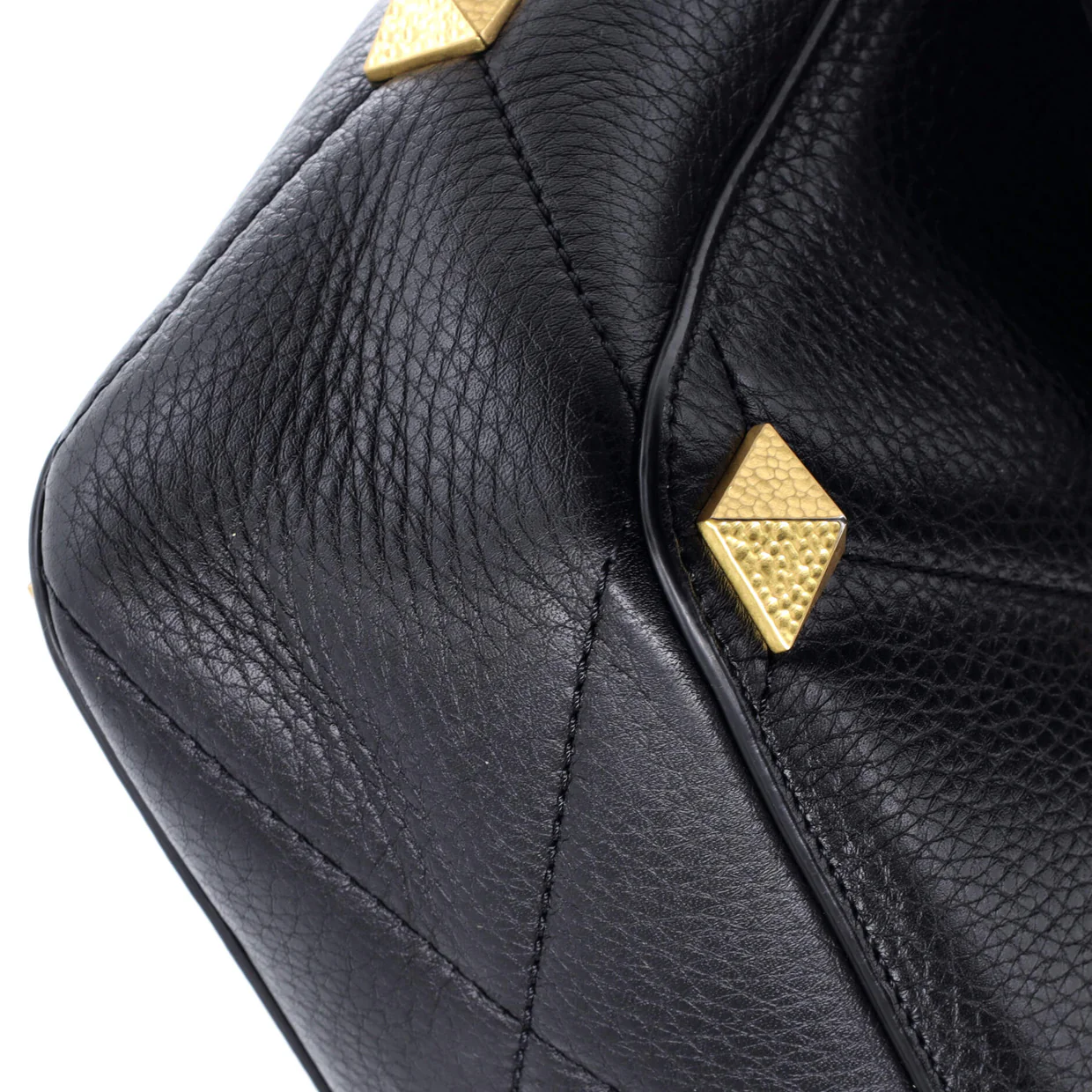 Roman Stud Flap Bag Quilted Leather Large - Deep Luxury