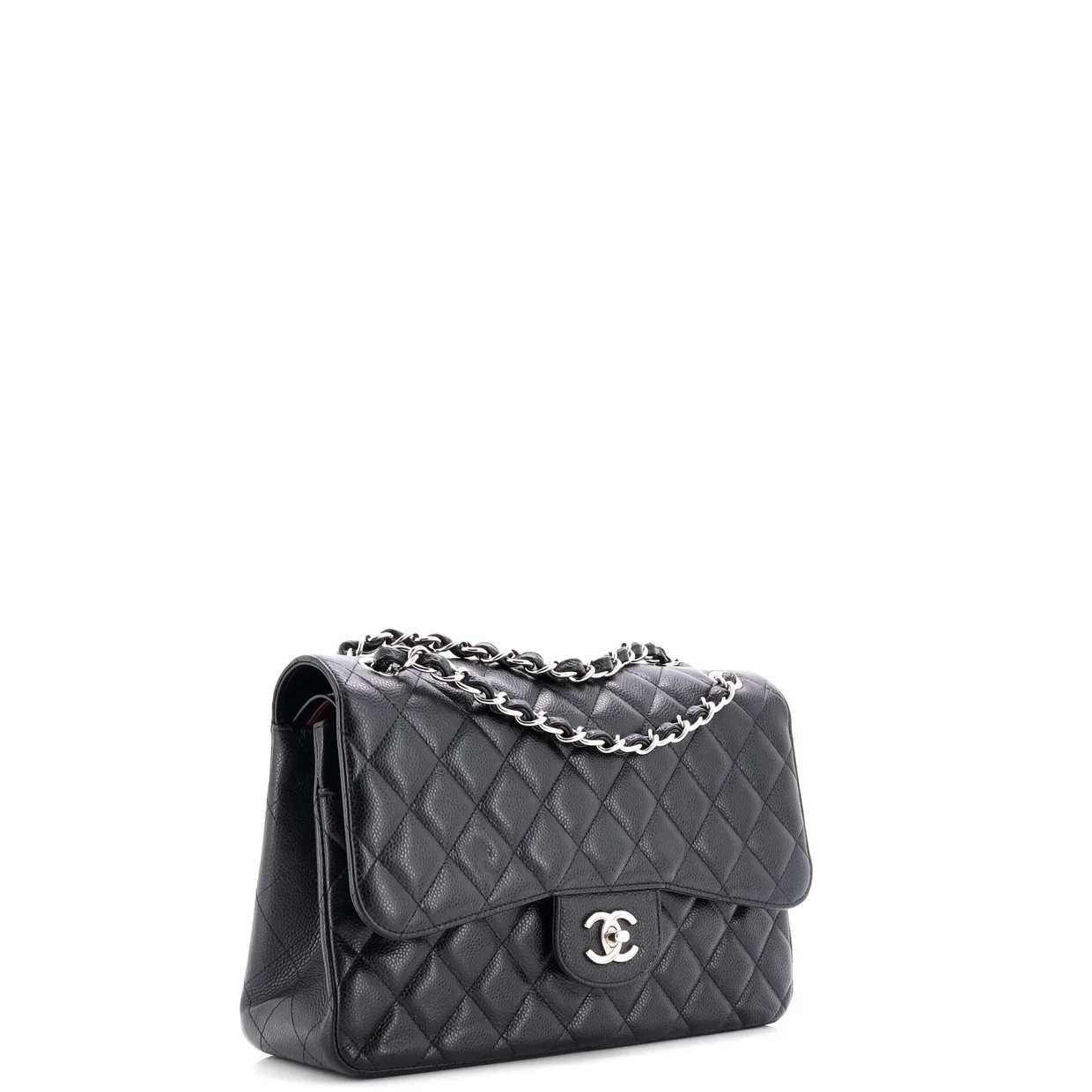 Classic Double Flap Bag Quilted Caviar Jumbo - Deep Luxury