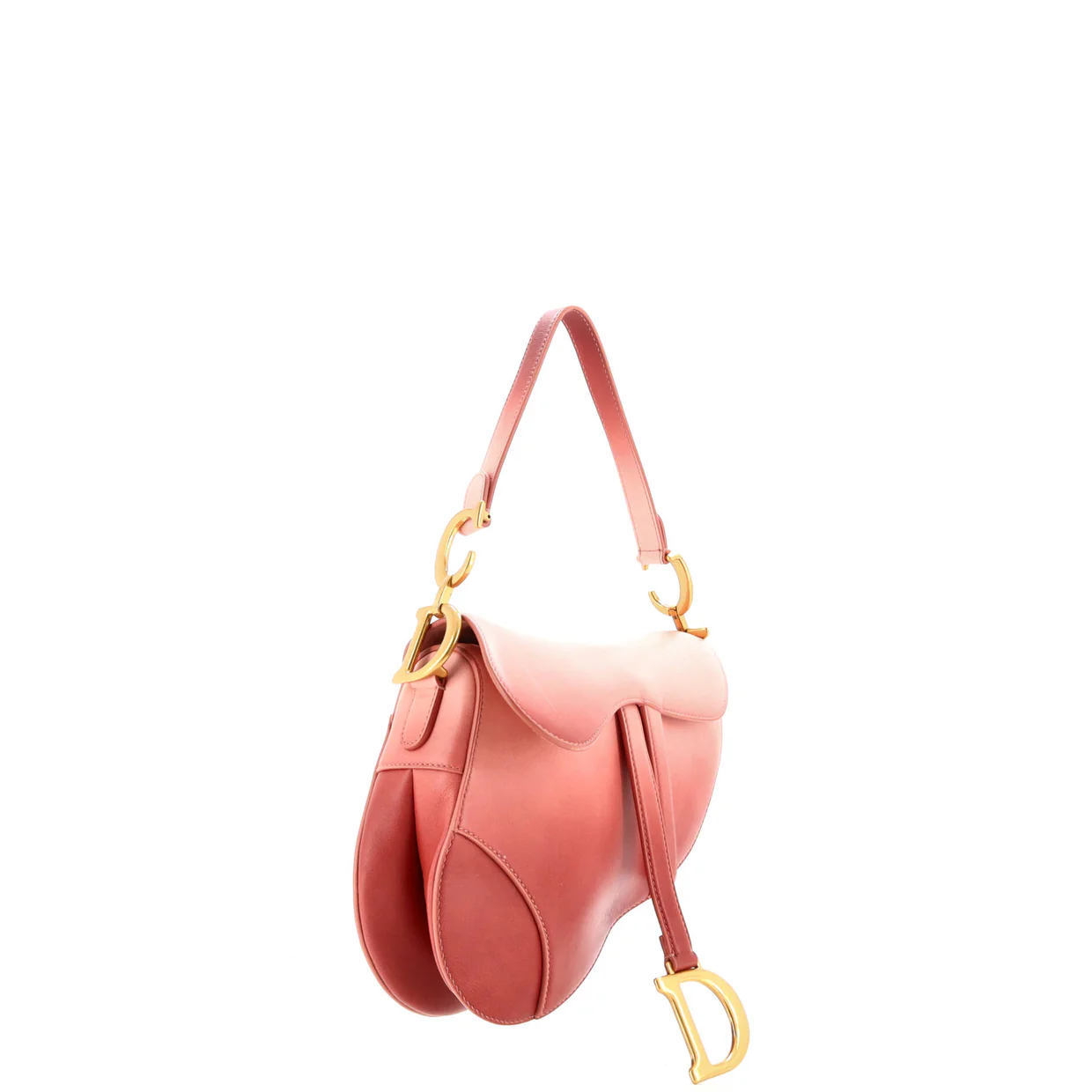 Saddle Handbag Gradient Leather Medium - Deep Luxury
