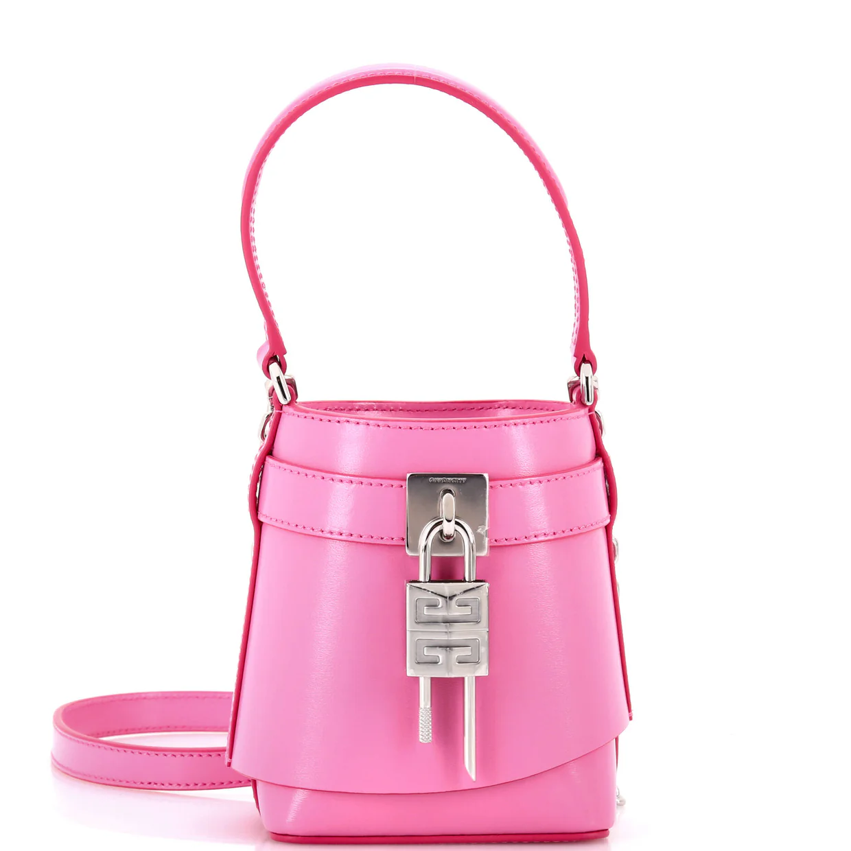 GV Shark Lock Bucket Bag Leather Micro - Deep Luxury
