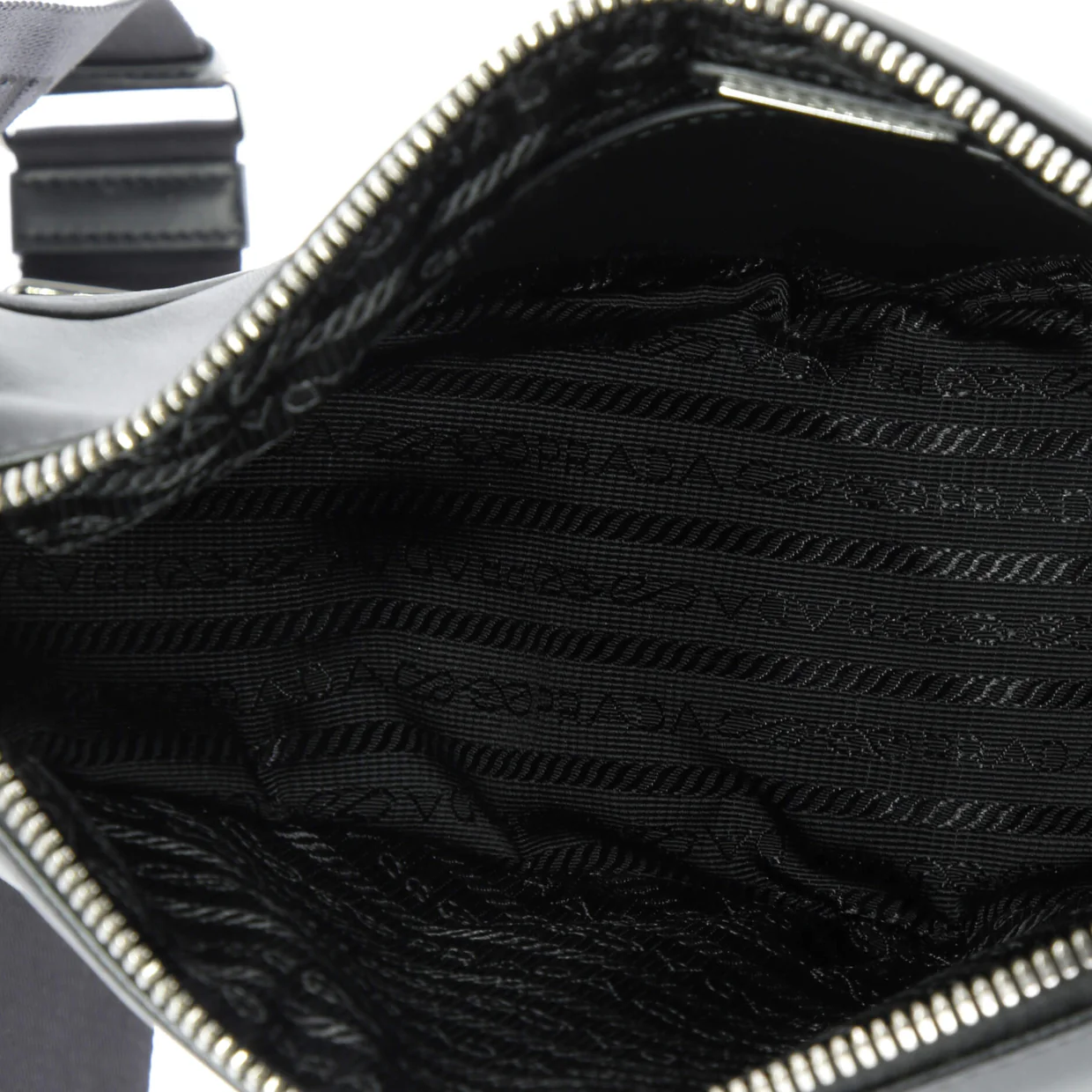 Triangle Logo Zip Crossbody Bag Soft Leather Small - Deep Luxury