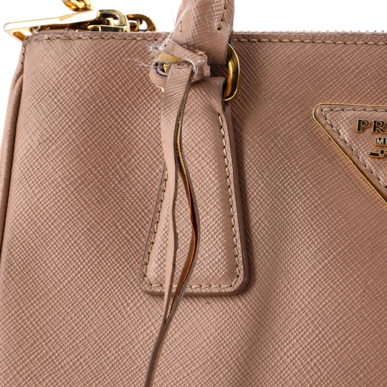Galleria Double Zip Tote Saffiano Leather Small - Deep Luxury