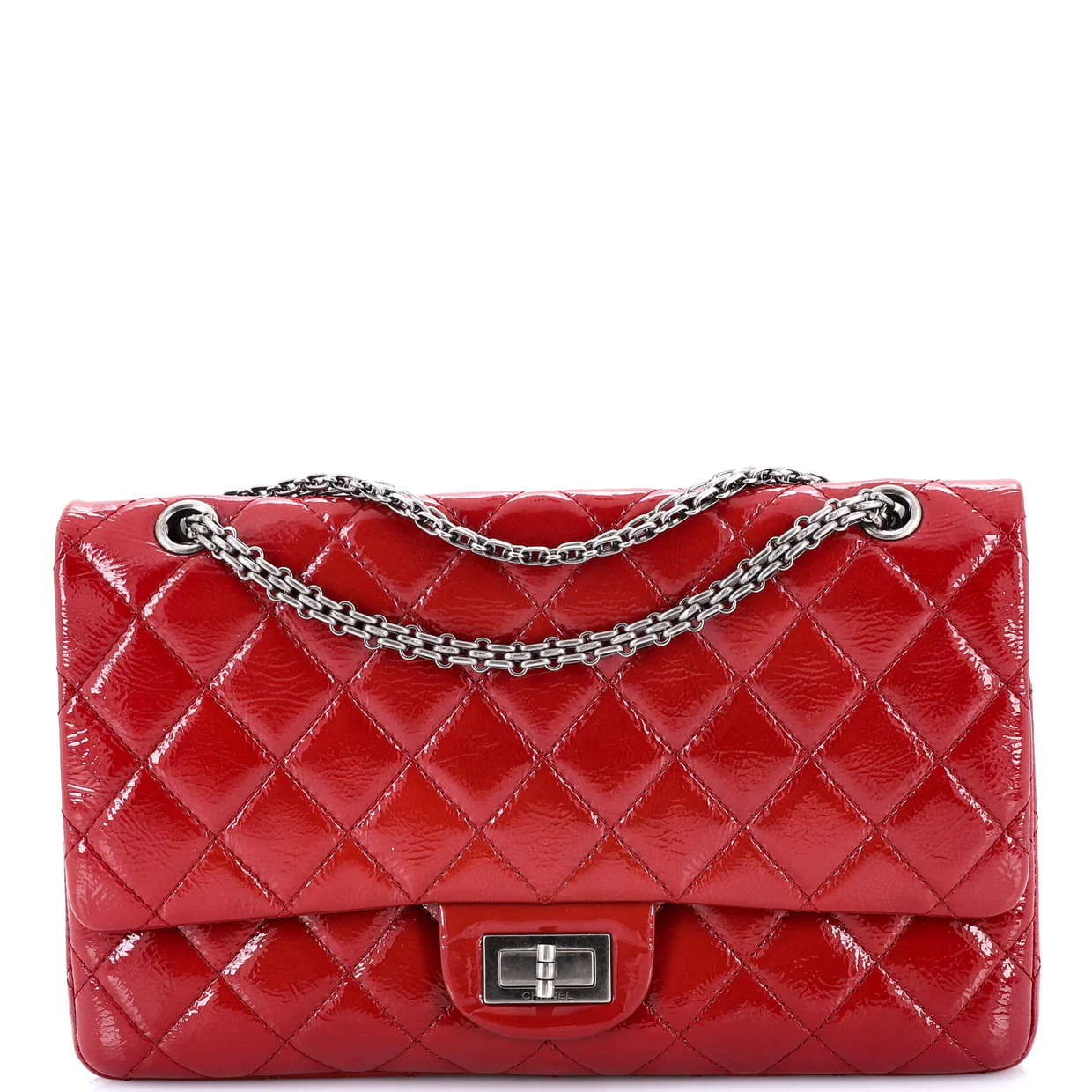 Reissue 2.55 Flap Bag Quilted Crinkled Patent 227 - Deep Luxury
