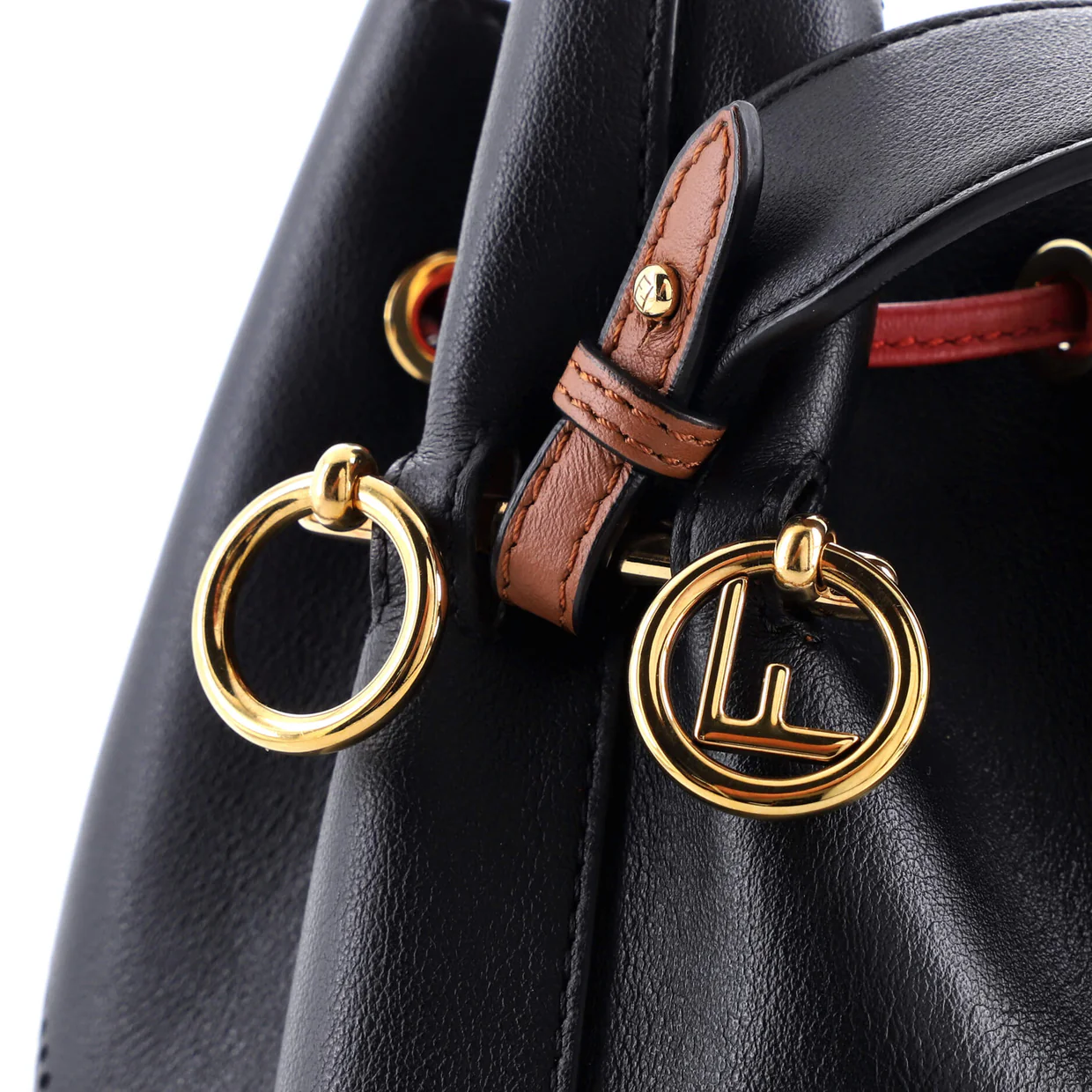 Mon Tresor Bucket Bag Perforated Leather Small - Deep Luxury