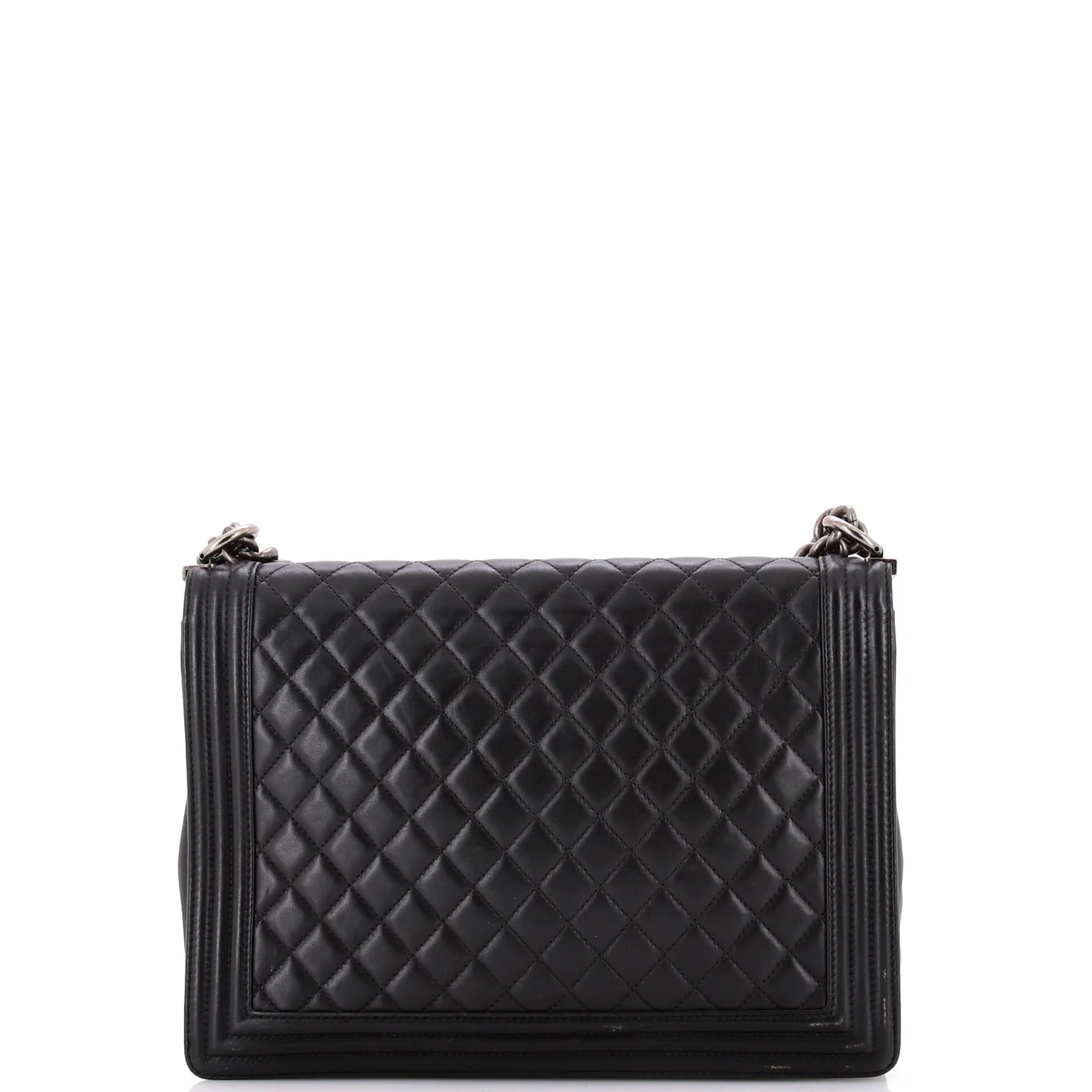 Boy Flap Bag Quilted Calfskin Large - Deep Luxury