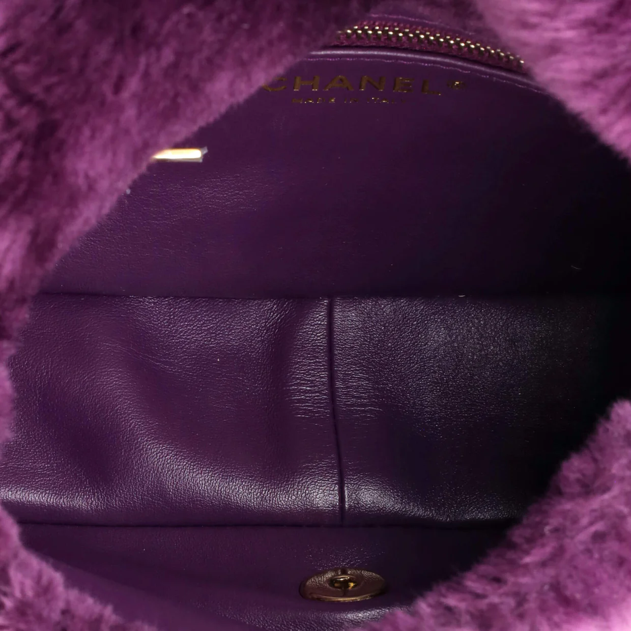 Coconing Flap Bag Quilted Shearling with Lambskin - Deep Luxury