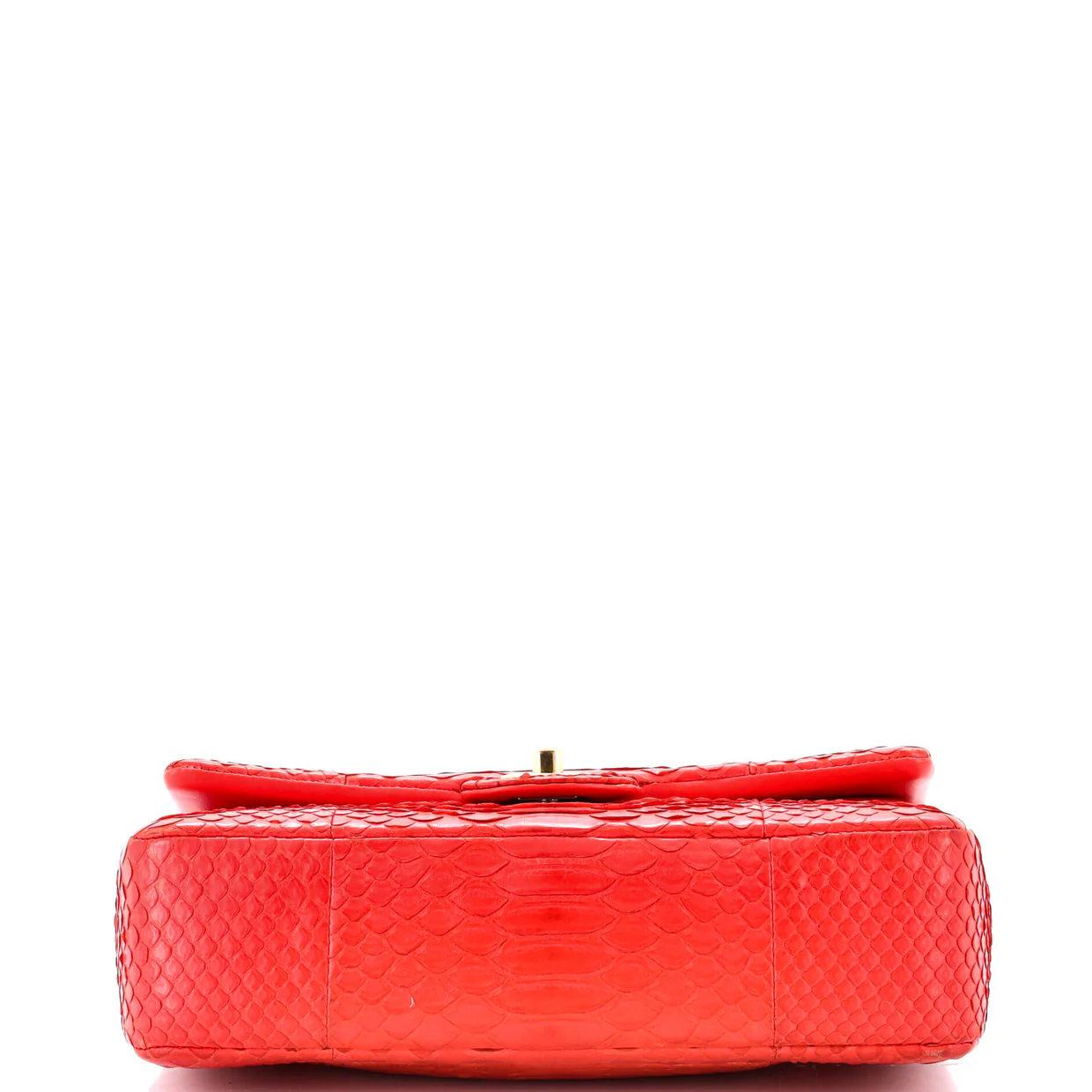 Classic Double Flap Bag Python Medium - Deep Luxury